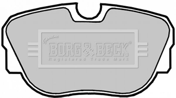 BORG & BECK Комплект тормозных колодок, дисковый тормоз BBP1050